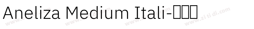 Aneliza Medium Itali字体转换
